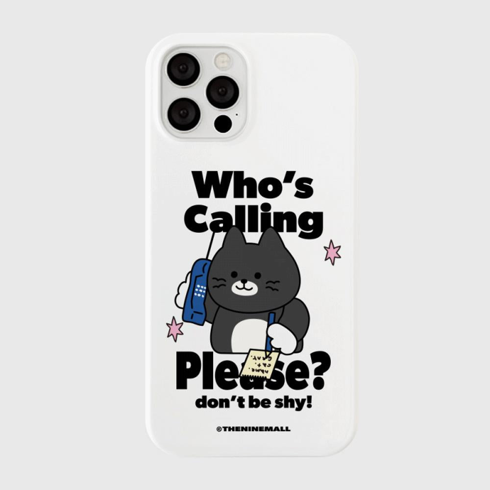 |THENINEMALL| Calling Hey Cat Hard Phone Case (2 types)