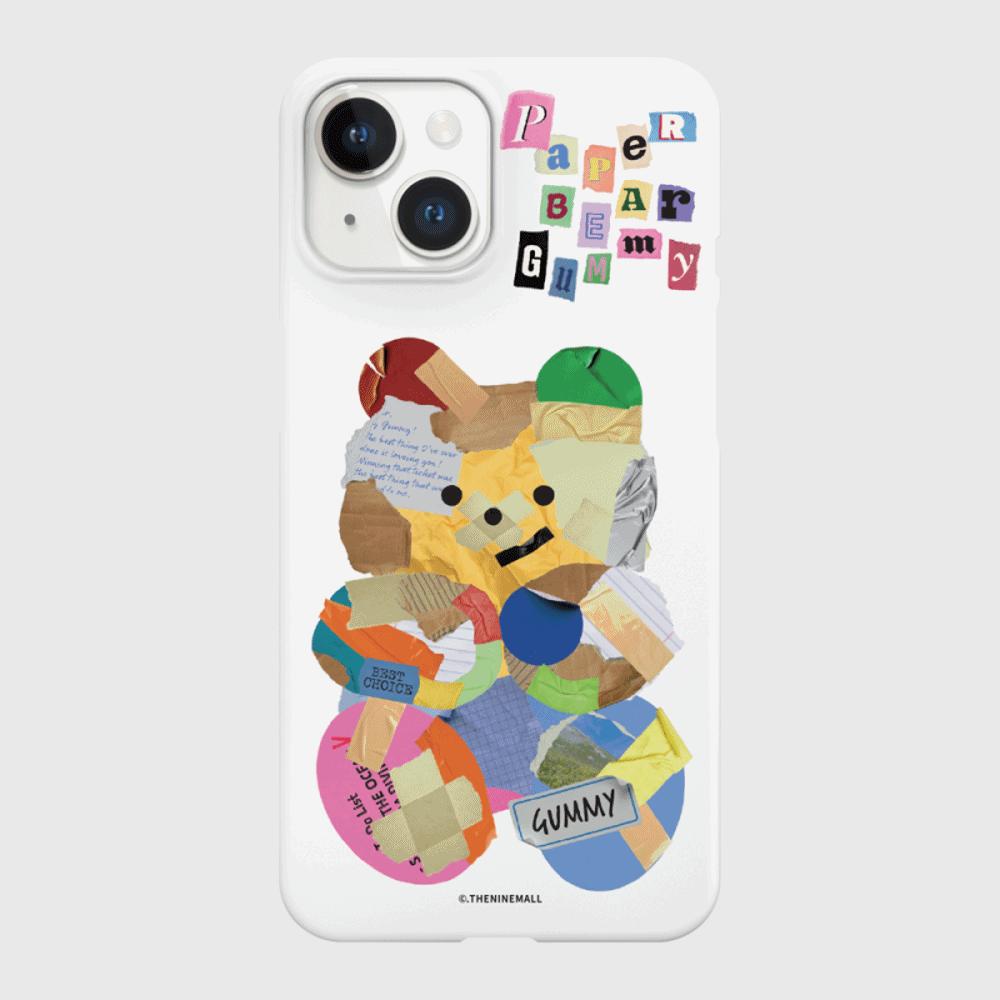 |THENINEMALL| Paper Gummy Hard Phone Case (2 types)
