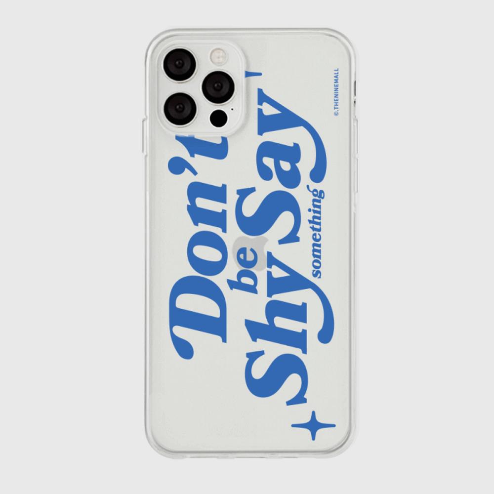 |THENINEMALL| Dont Be Shy Clear Phone Case (3 types)