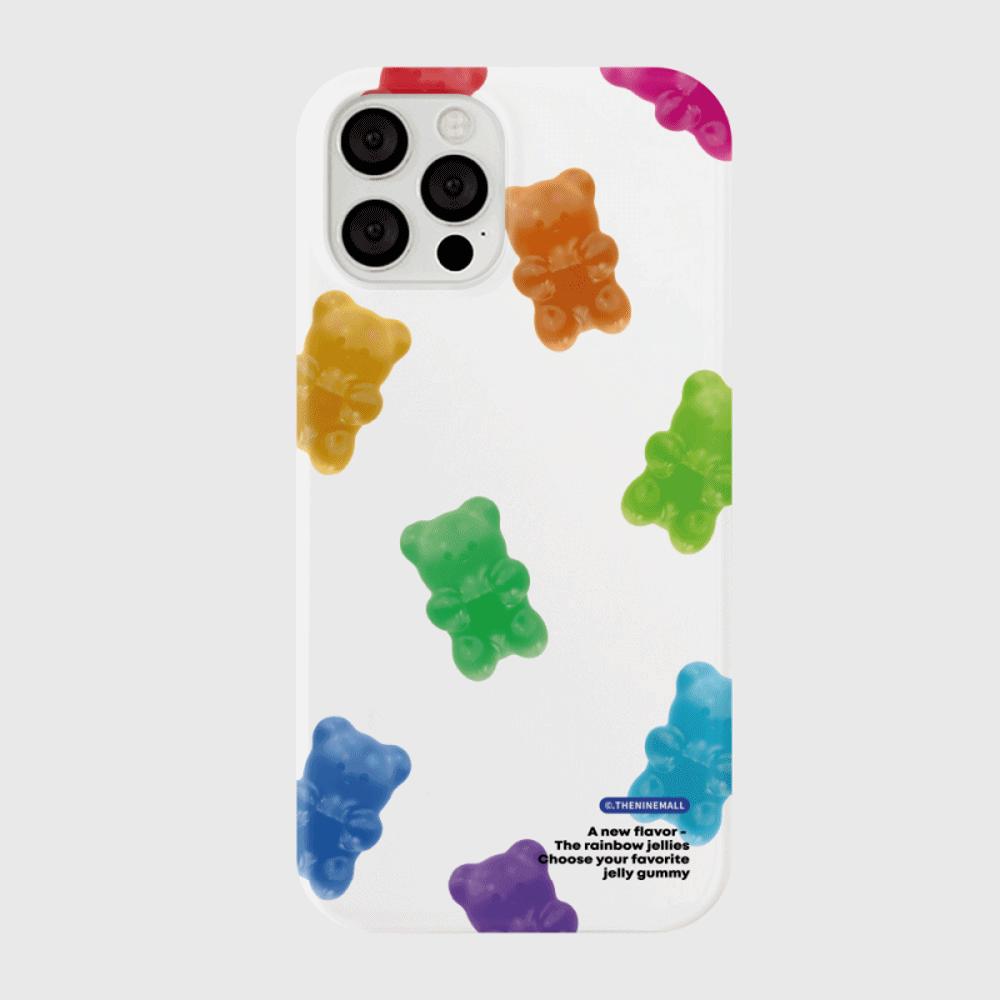 |THENINEMALL| 패턴 젤리구미 Hard Phone Case (3 types)