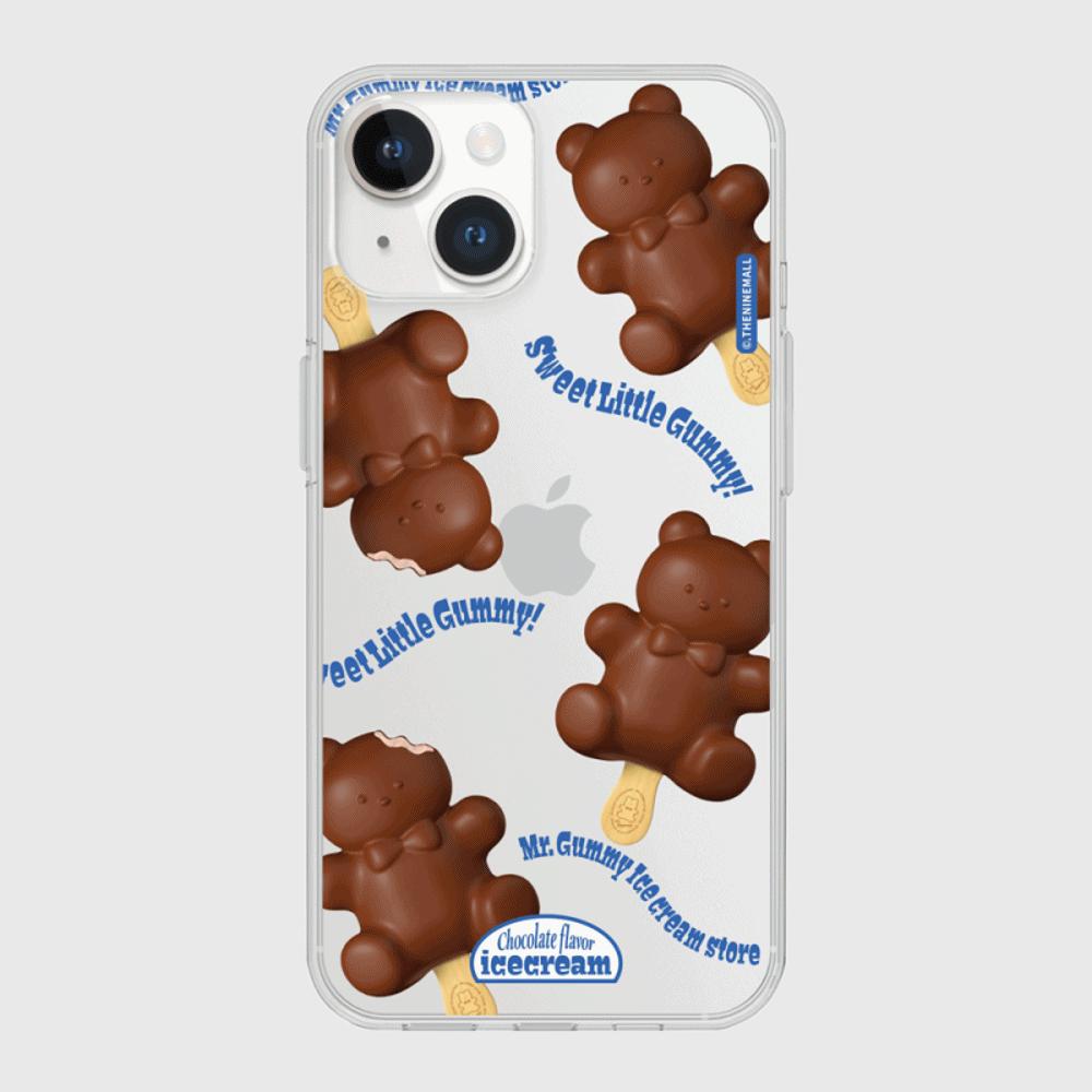 |THENINEMALL| Pattern Ice Cream Gummy Clear Phone Case (3 types)