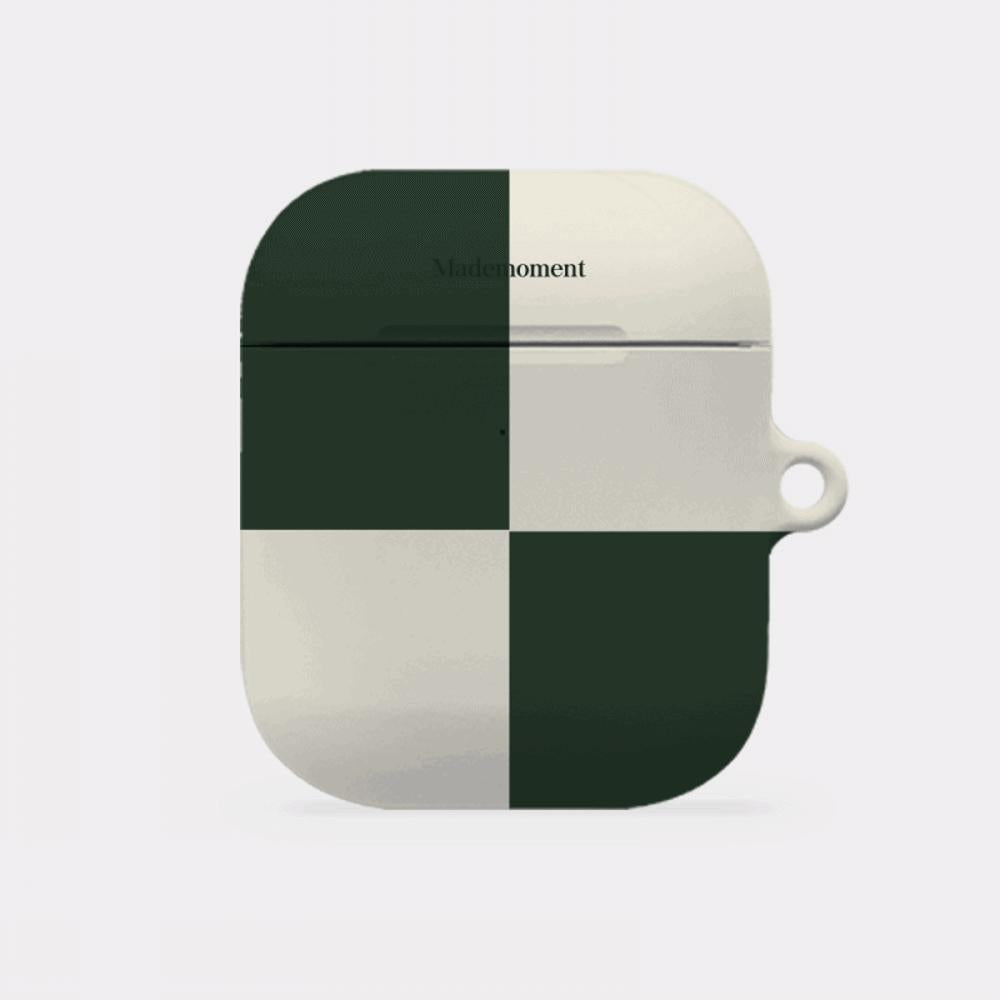 |Mademoment| Deep Checkerboard Design AirPods Case