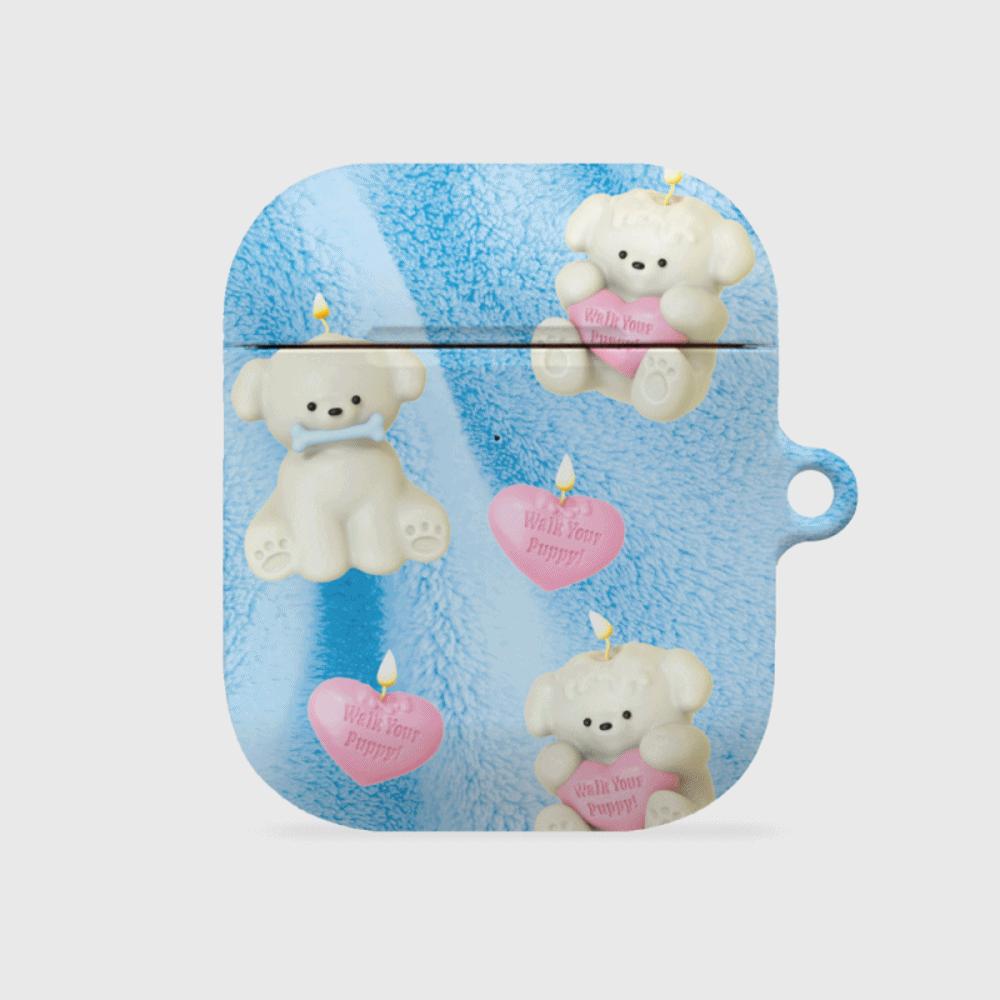 |THENINEMALL| Puppy Candle AirPods Hard Case