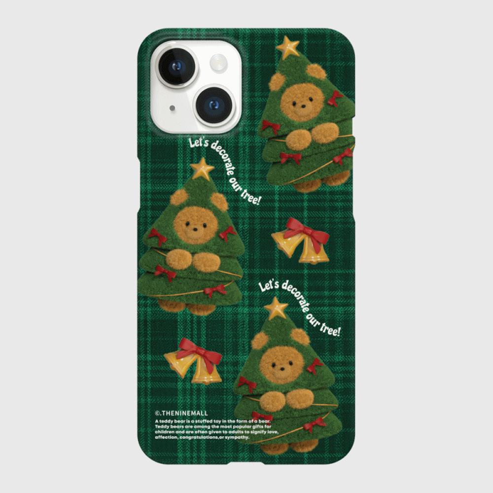 |THENINEMALL| Pattern Tree Gummy Hard Phone Case (2 types)