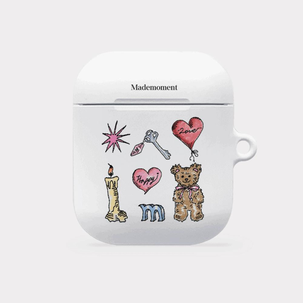 |Mademoment| Vintage Drawing Pattern Design AirPods Case
