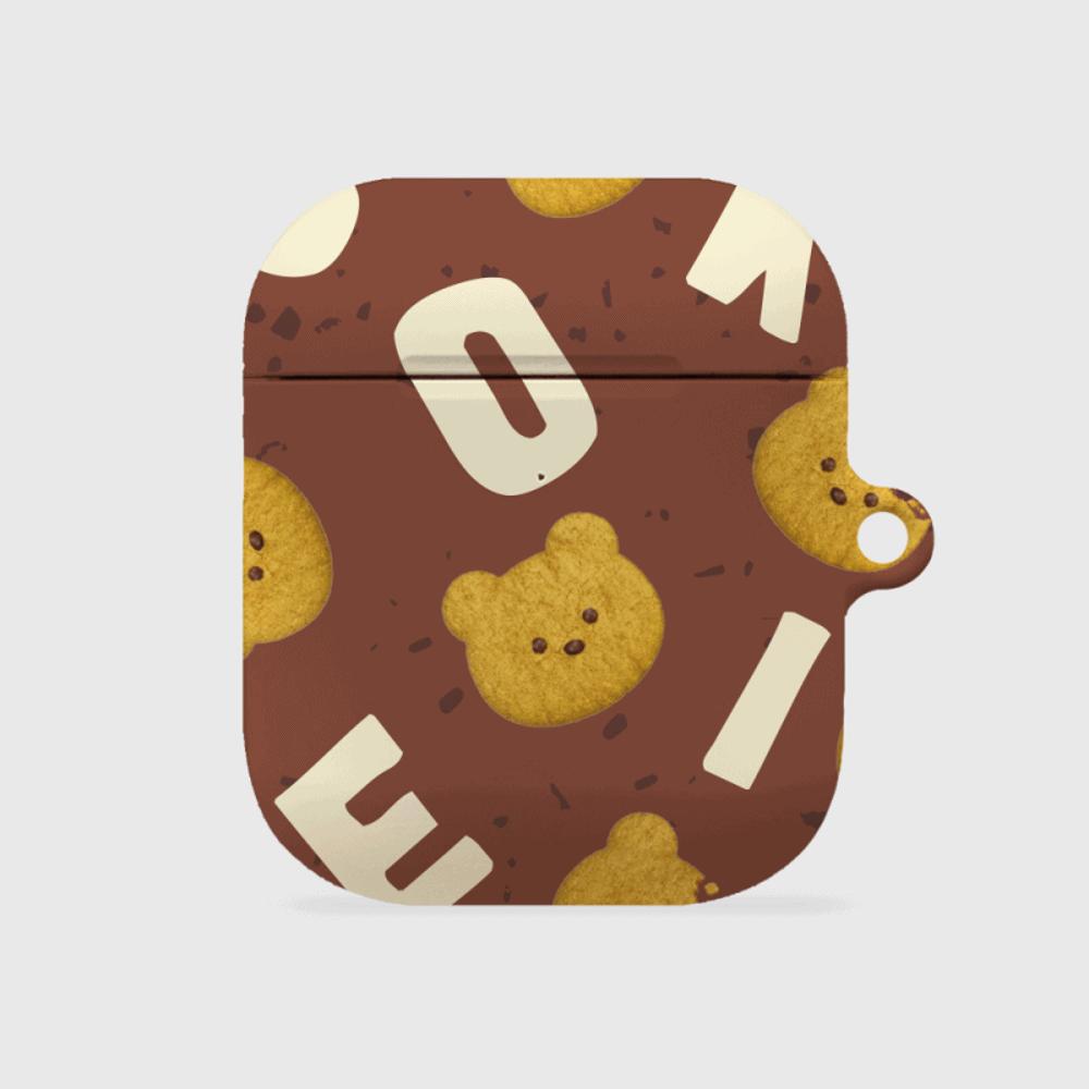 |THENINEMALL| Cookies Alphabet Pattern AirPods Hard Case
