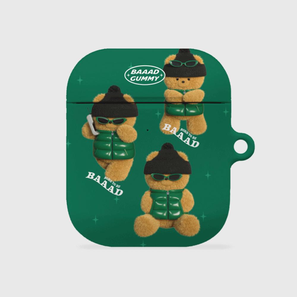 |THENINEMALL| Pattern Puffer Bad Gummy AirPods Hard Case