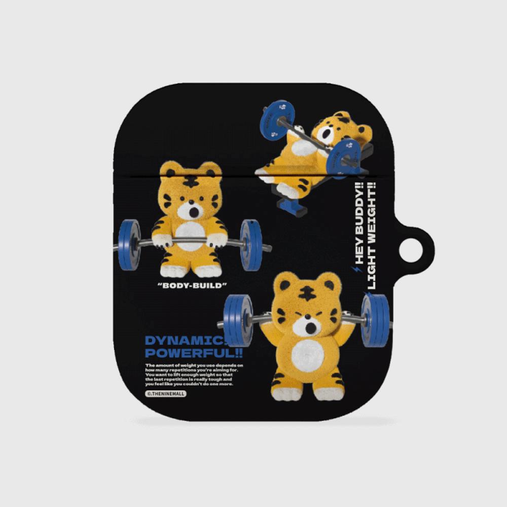 |THENINEMALL| Pattern Hey Tiger Gym AirPods Hard Case