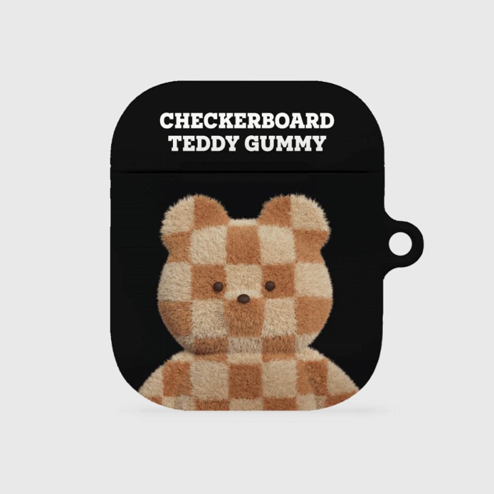 |THENINEMALL| Big Checkerboard Teddy AirPods Hard Case