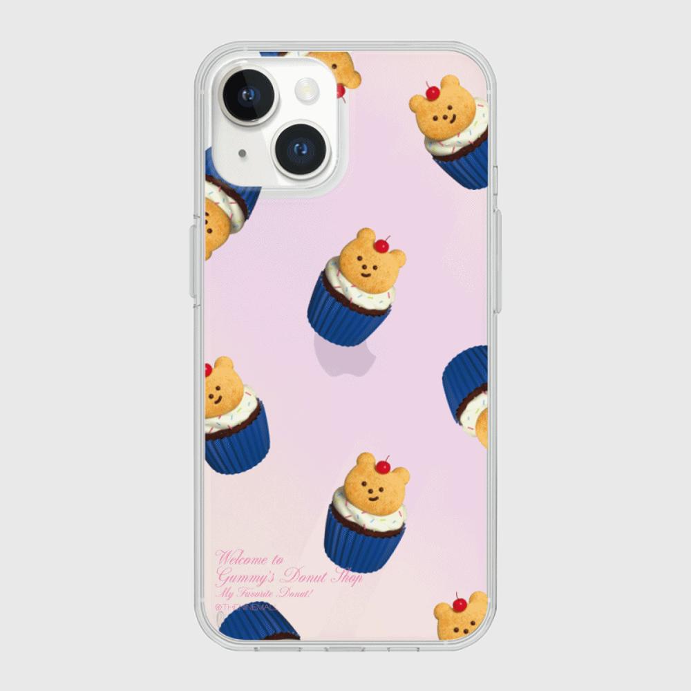 |THENINEMALL| Pattern Gummy Muffin Mirror Phone Case