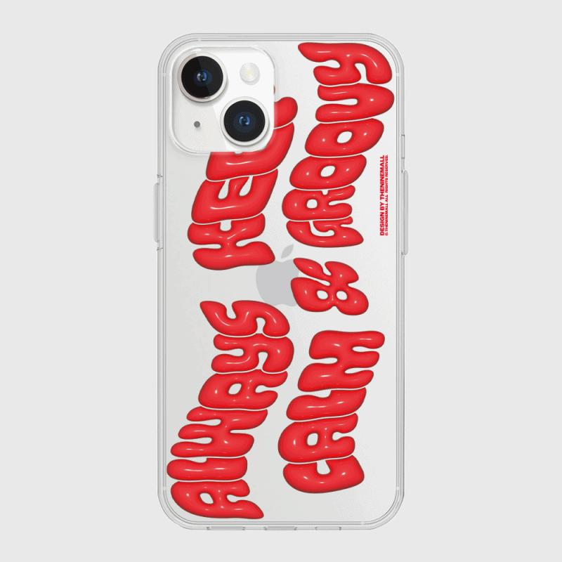 |THENINEMALL| Calm And Groovy Clear Phone Case (4 types)