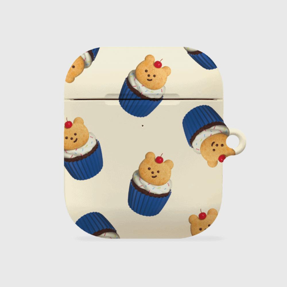 |THENINEMALL| Pattern Gummy Muffin AirPods Hard Case