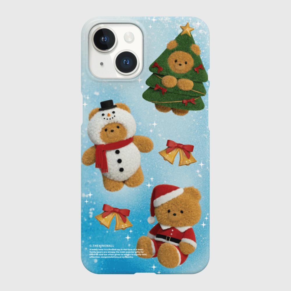 |THENINEMALL| Pattern Happy Holiday Gummy Hard Phone Case (2 types)