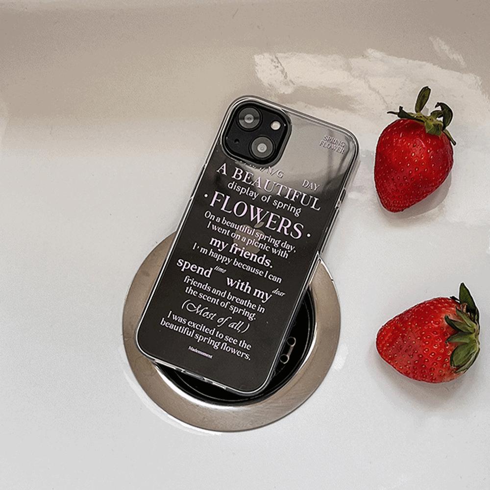 |Mademoment| Spring Of Love Design Clear Phone Case (3 Types)