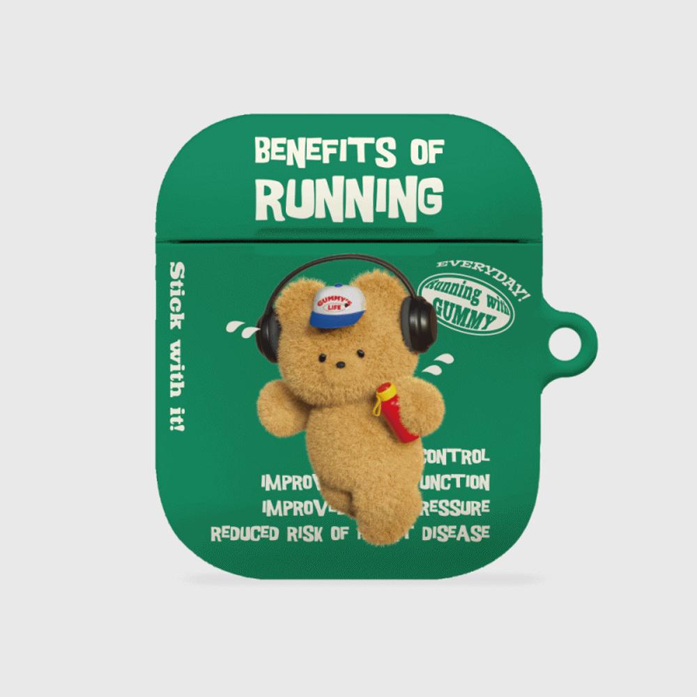 |THENINEMALL| Running Gummy AirPods Hard Case