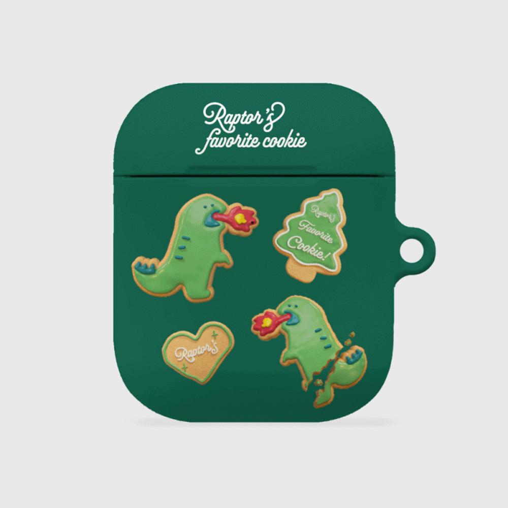 |THENINEMALL| Raptor Cookie Pattern AirPods Hard Case