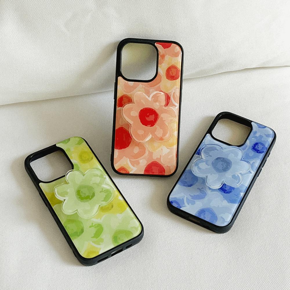 |Mademoment| Flower Watercolor Design Bumper Phone Case