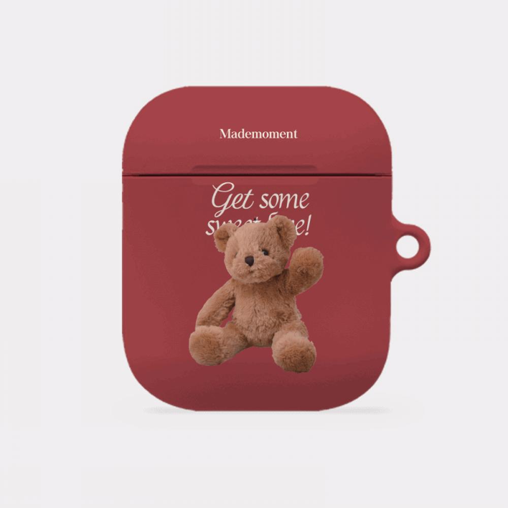 |Mademoment| Sweet Some Teddy Design AirPods Case