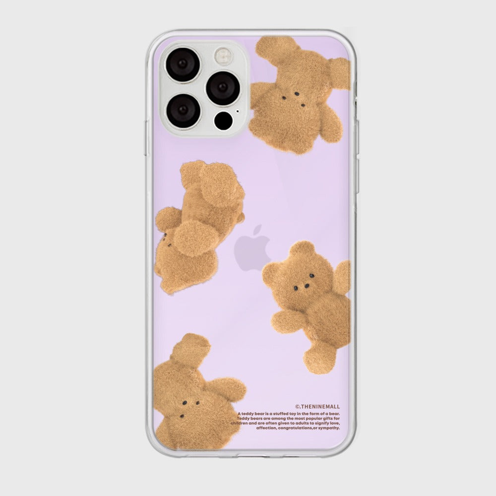 |THENINEMALL| Pattern Gummy Tumbling Mirror Phone Case