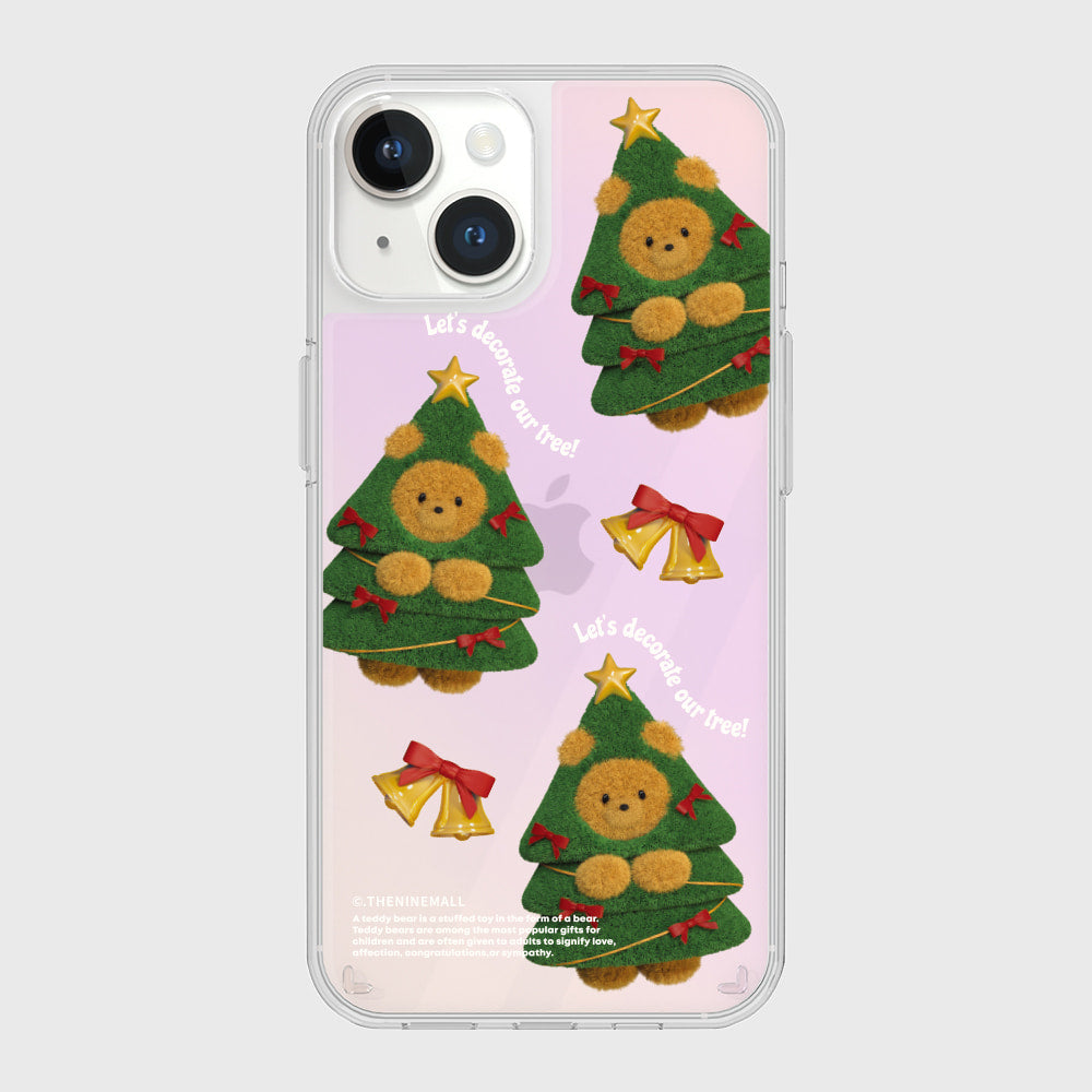 |THENINEMALL| Pattern Tree Gummy Mirror Phone Case