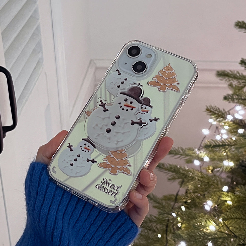 |Mademoment| Holiday Dessert Pattern Design Glossy Mirror Phone