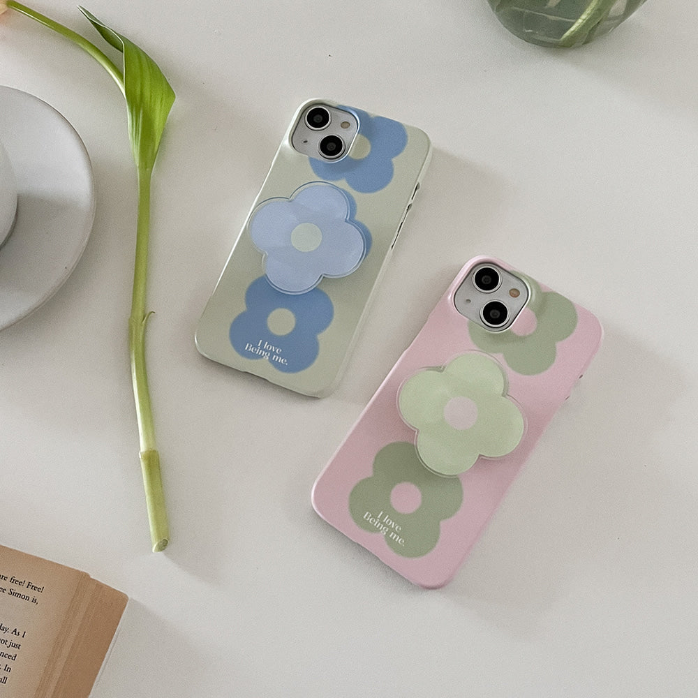|Mademoment| Flower Drops Gradation Design Phone Case