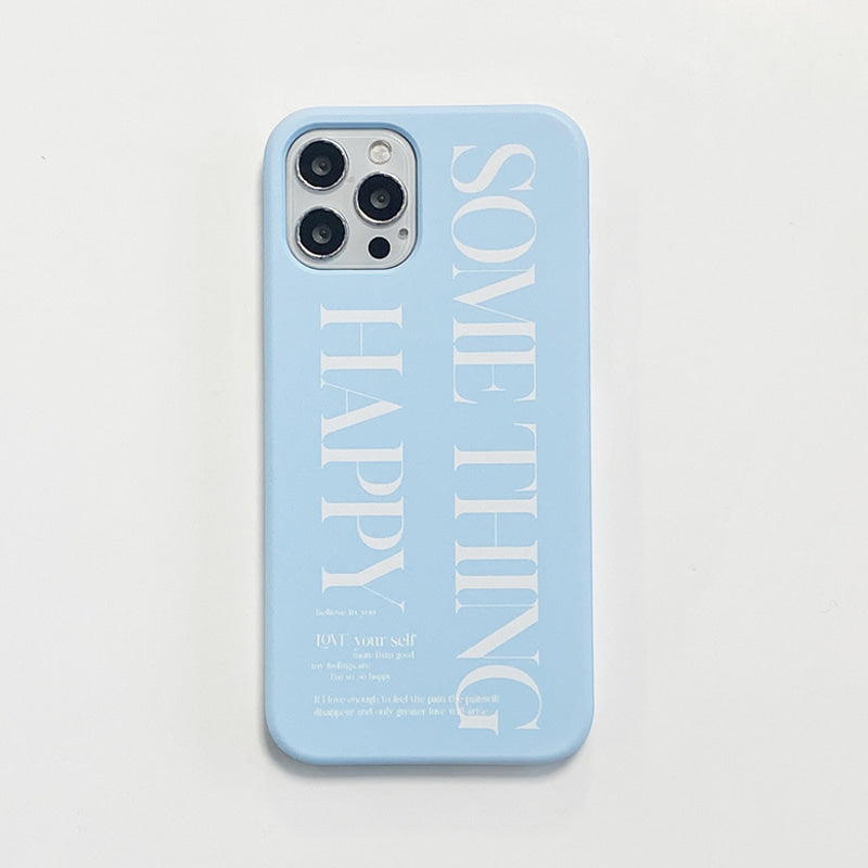 |MOMO CASE| 515 썸띵HAPPY(블루) Phone Case