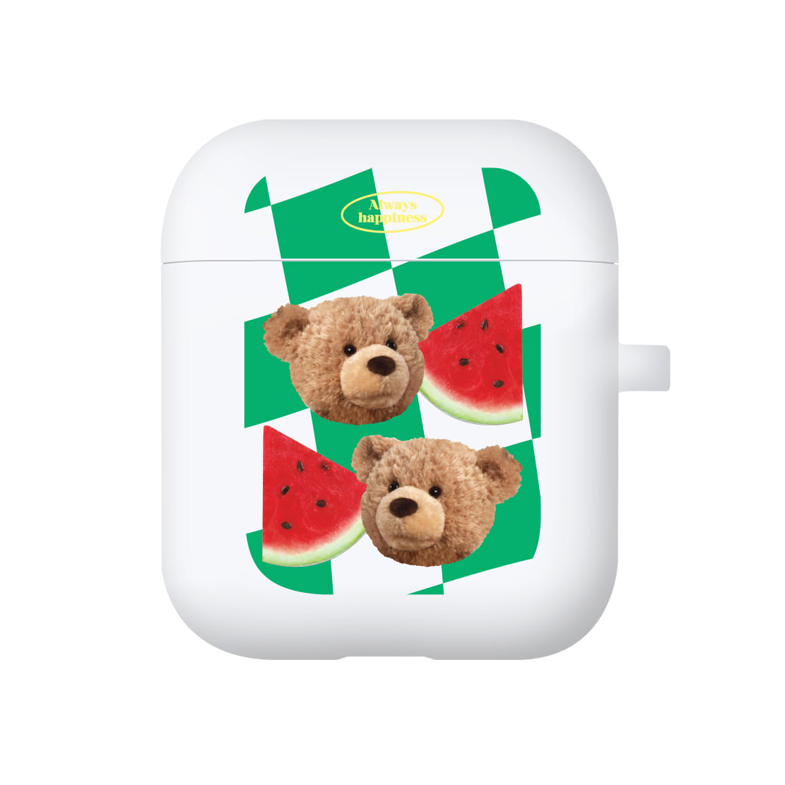 |MOMO CASE| 482 Check테드 (그린) Color Jelly Airpods Case (10 Colors)