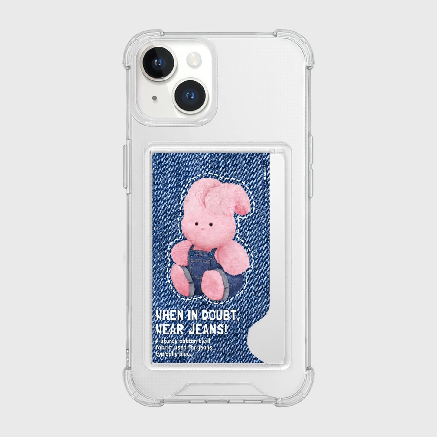 |THENINEMALL| Denim Windy Clear Phone Case (1 type)