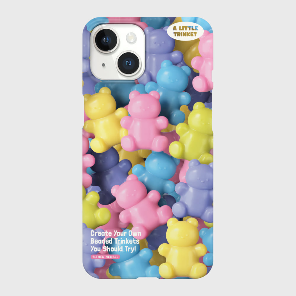 |THENINEMALL| Beads Gummy Pattern Hard Phone Case (2 types)