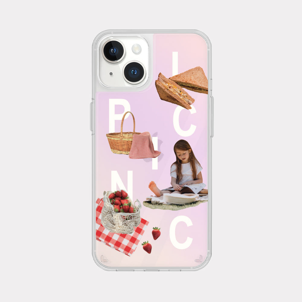 |Mademoment| Picnic Play Design Glossy Mirror Phone