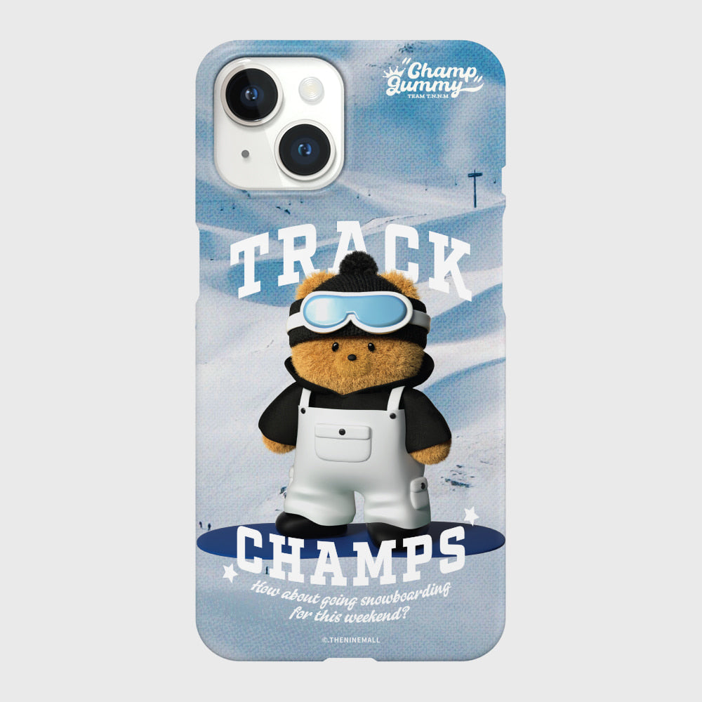 |THENINEMALL| Snowboarder Gummy Hard Phone Case (2 types)