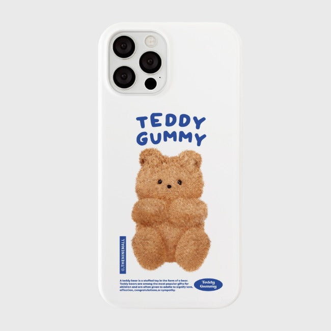 |THENINEMALL| 화이트 베이비 테디구미 Hard Phone Case (3 types)