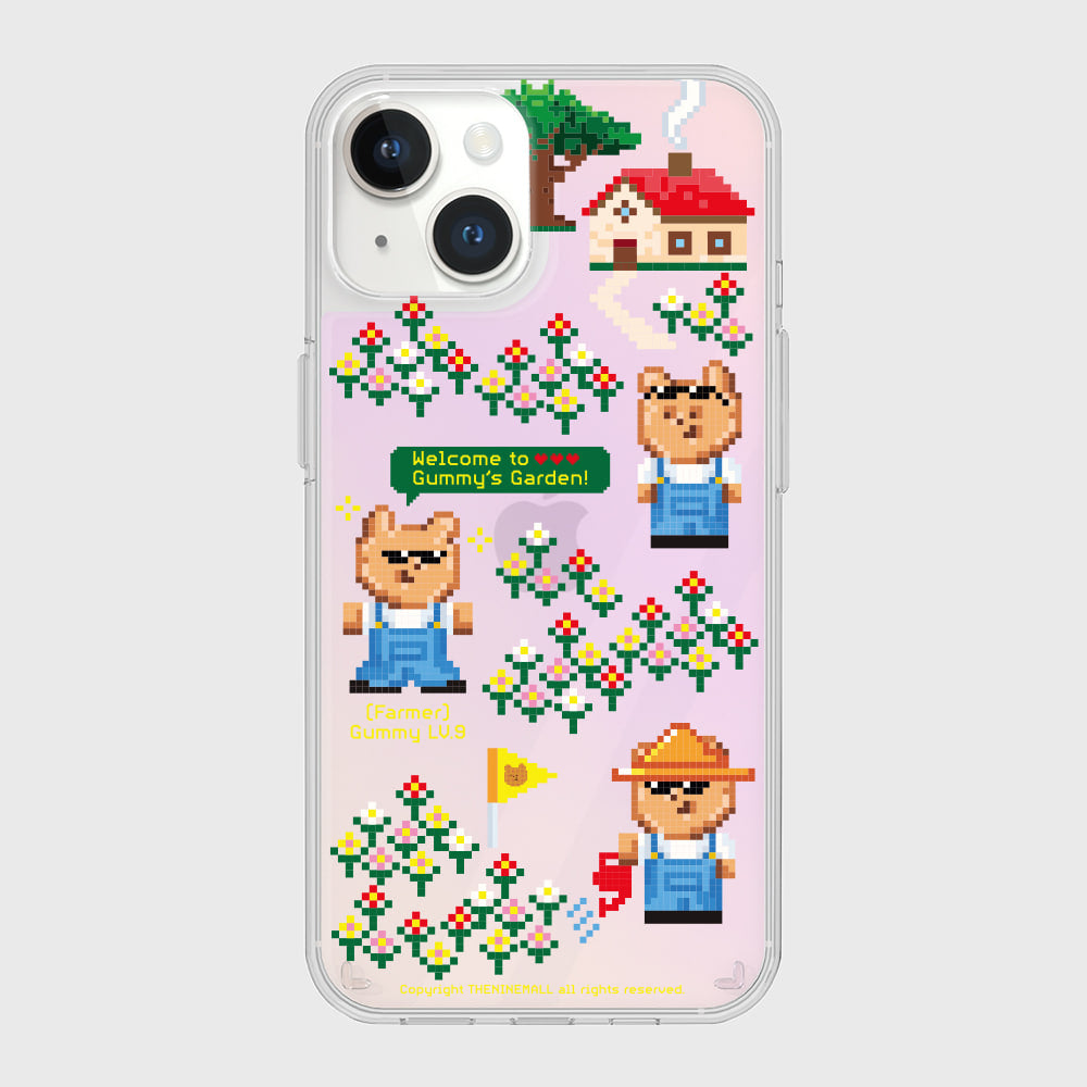 |THENINEMALL| Pixel Farmer Gummy Mirror Phone Case