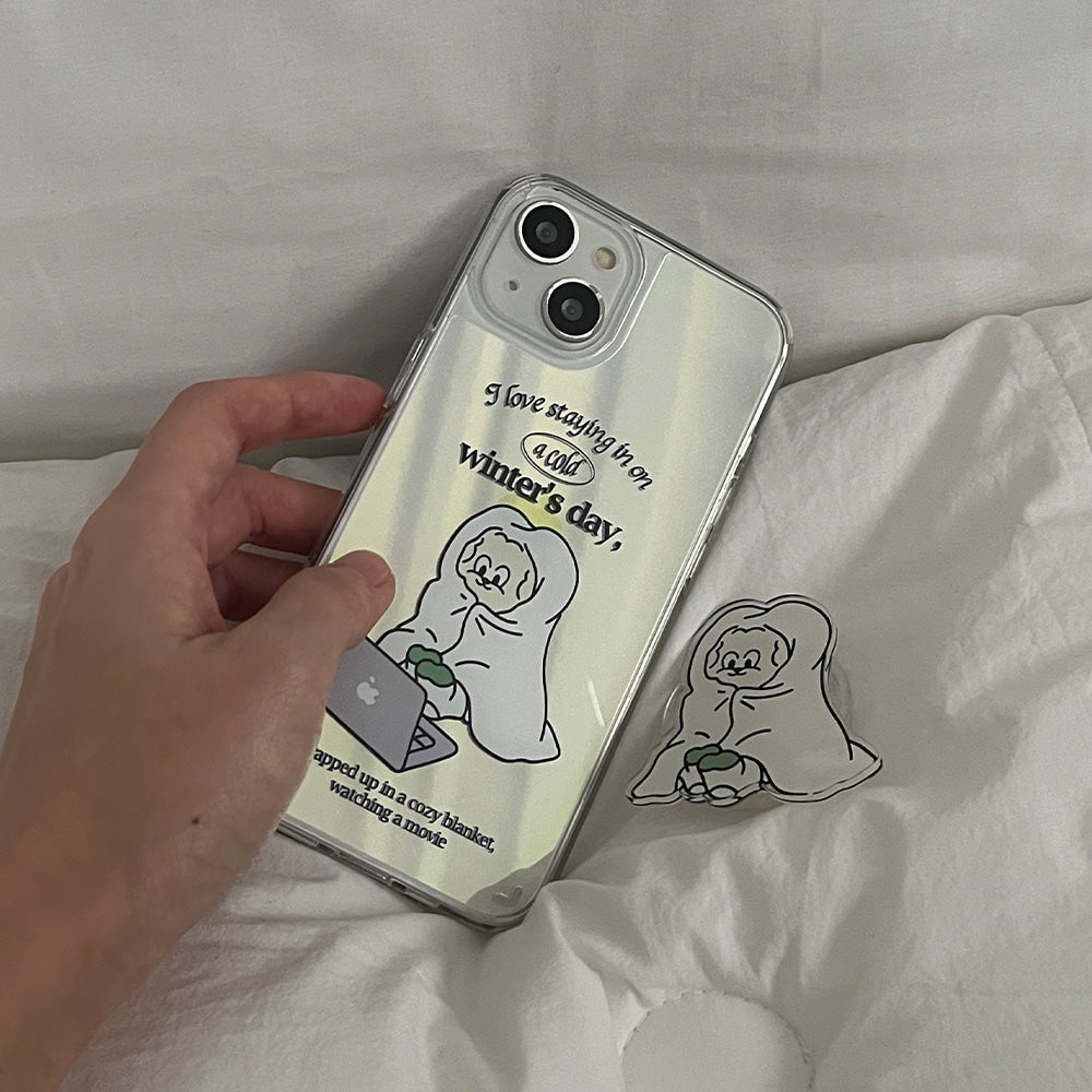 |Mademoment| Rest At Home Design Glossy Mirror Phone