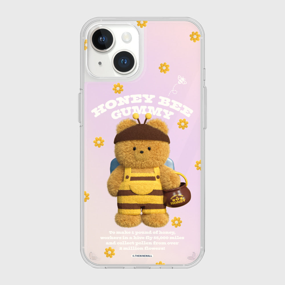 |THENINEMALL| Honey Bee Gummy Mirror Phone Case