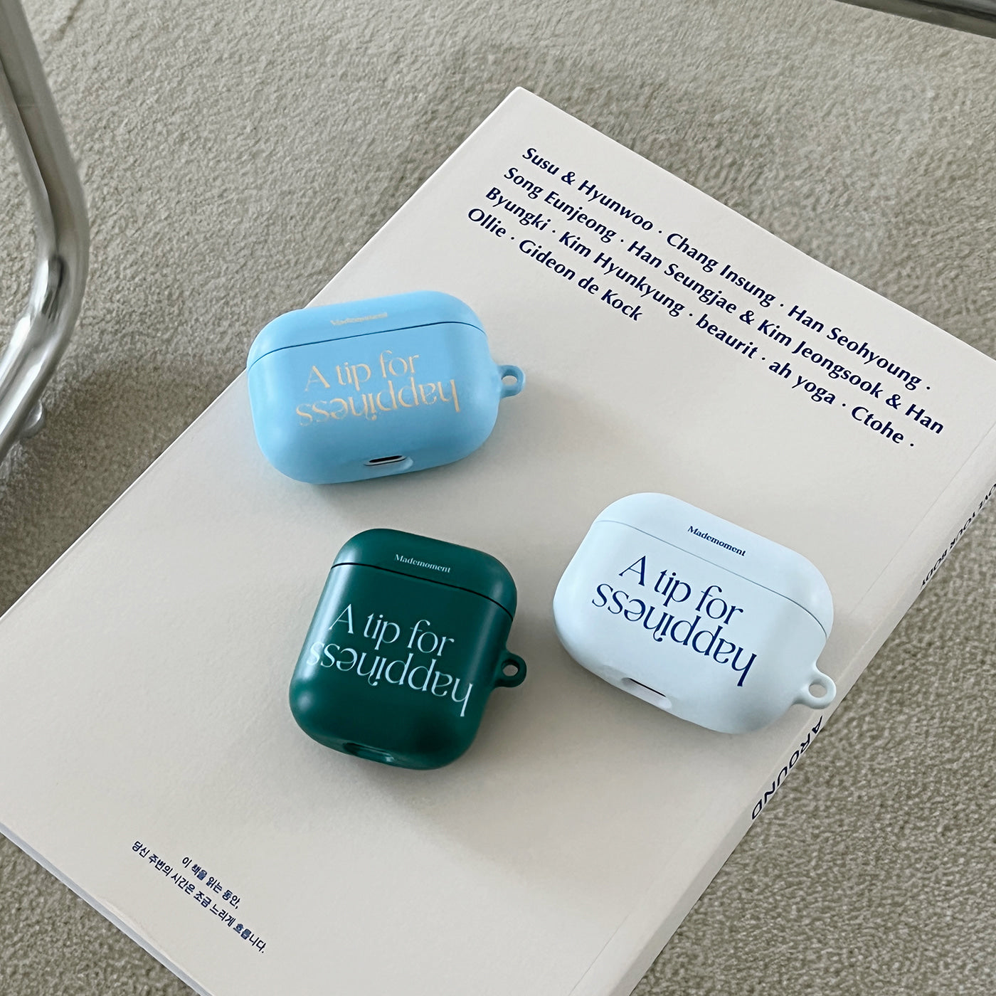 |Mademoment| Happiness Lettering Design AirPods