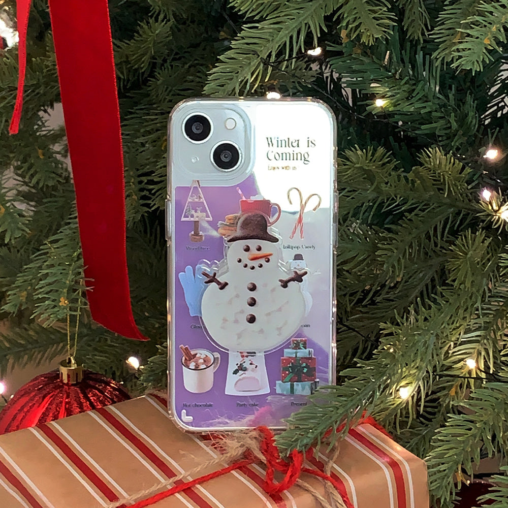|Mademoment| Winter Collection Design Glossy Mirror Phone