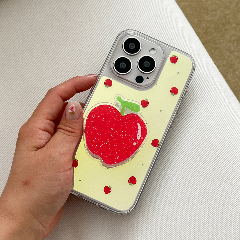 |Mademoment| Mini Fruit Pattern Design Glossy Mirror Phone
