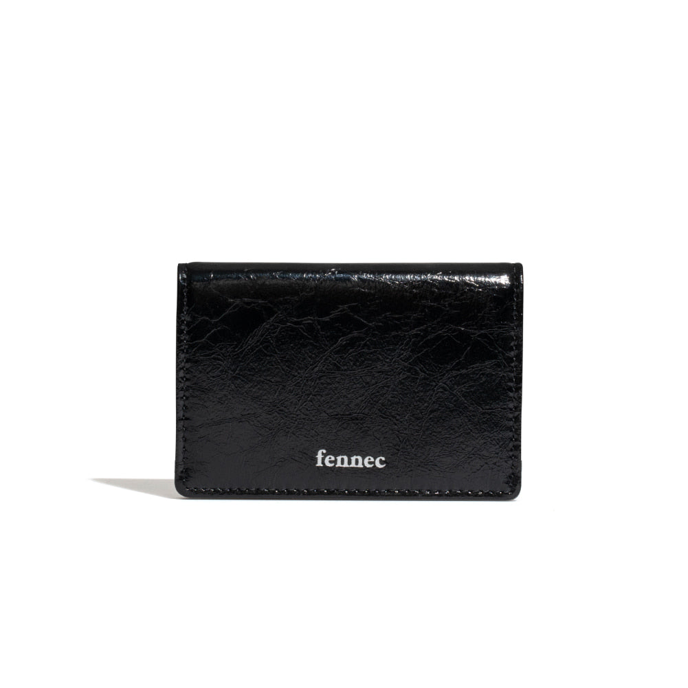 |Fennec| CRINKLE SOFT CARD CASE - BLACK