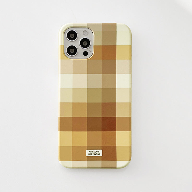 |MOMO CASE| 508 윈썸체크(커피브라운) Phone Case