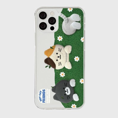 |THENINEMALL| Play In The Bush Clear Phone Case (3 types)
