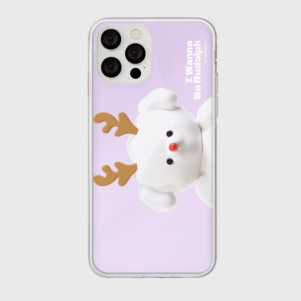|THENINEMALL| Ppokku Wannabe Rudolph Mirror Phone Case