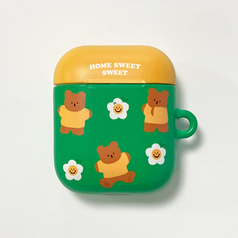 |MOMO CASE| 497 스윗카모베어(주황셔츠) Airpods Case