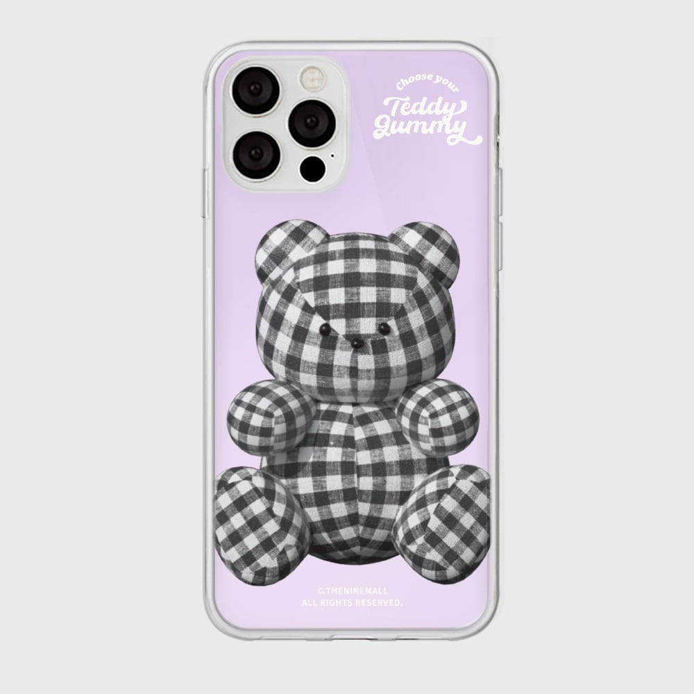 |THENINEMALL| Gingham Gummy Mirror Phone Case
