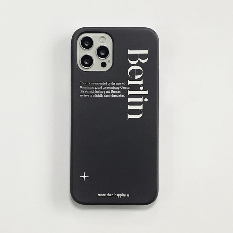 |MOMO CASE| 519 Berlin(블랙) Phone Case