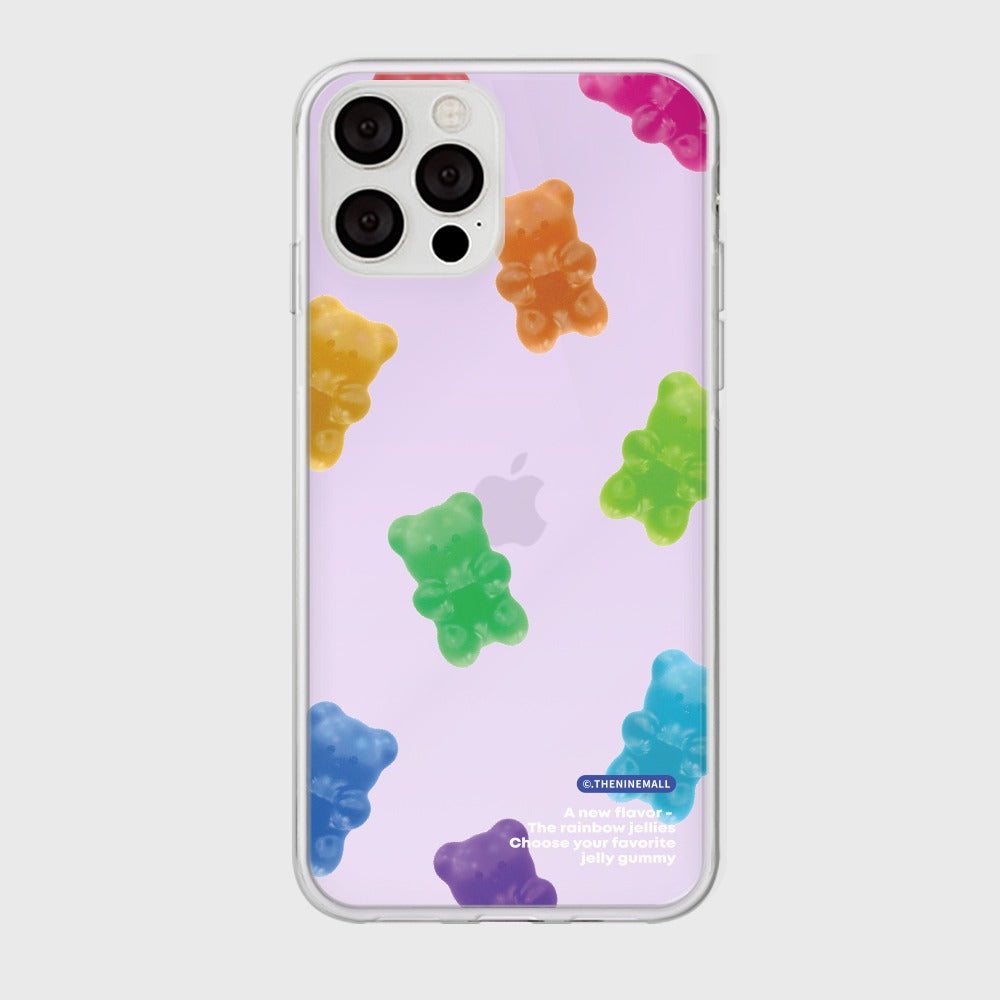 |THENINEMALL| 패턴 젤리구미 Mirror Phone Case
