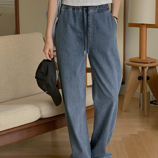 |FROM HEAD TO TOE||Signature Label| *Love From* Bolio Banding Denim Pants (Waist Banding)