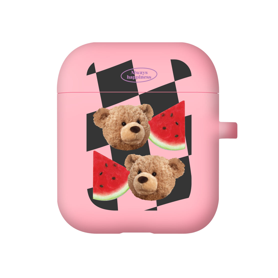 |MOMO CASE| 481 Check테드 (블랙) Color Jelly Airpods Case (10 Colors)
