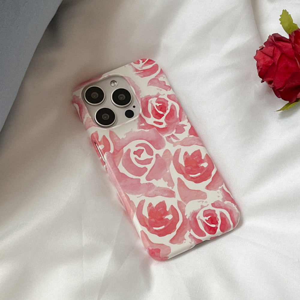 |Mademoment| Rose Watercolor Design Phone Case